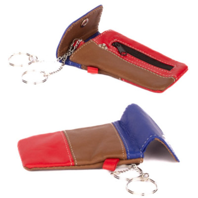 Klíčenka kožená barevná