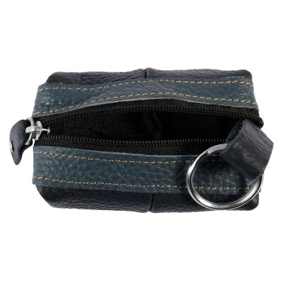 Klíčenka kožená tmavě modrá