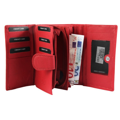 Kožená barevná luxusní peněženka