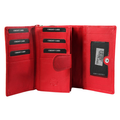 Kožená barevná luxusní peněženka