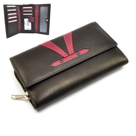 Kožená barevná peněženka dámská