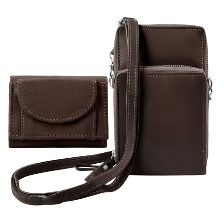 Kožená brašna na mobilní telefon