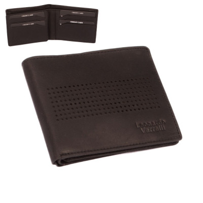 Kožená černá pánská peněženka