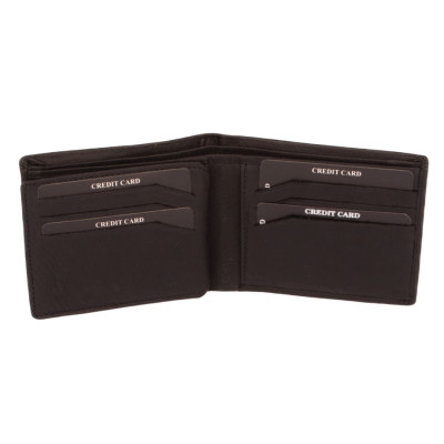 Kožená černá pánská peněženka