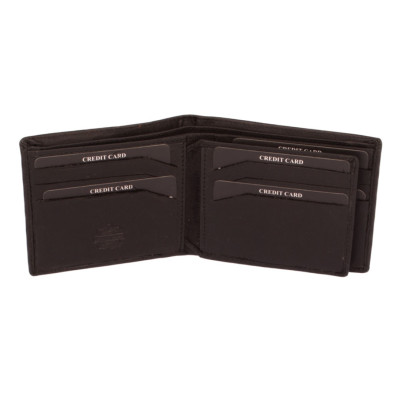 Kožená černá pánská peněženka