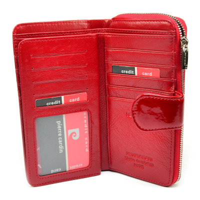 Kožená dámská barevná peněženka