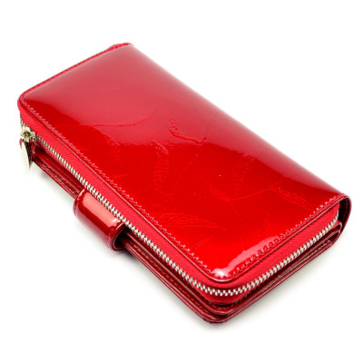 Kožená dámská barevná peněženka