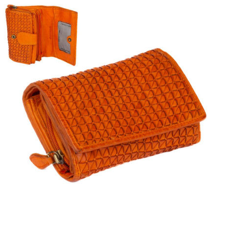 Kožená dámská peněženka barevná