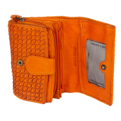 Kožená dámská peněženka barevná