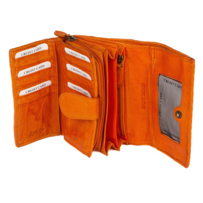 Kožená dámská peněženka barevná