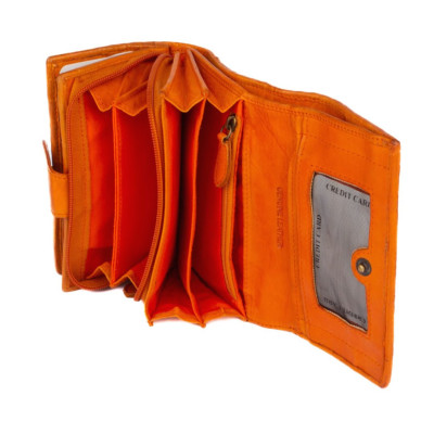 Kožená dámská peněženka barevná