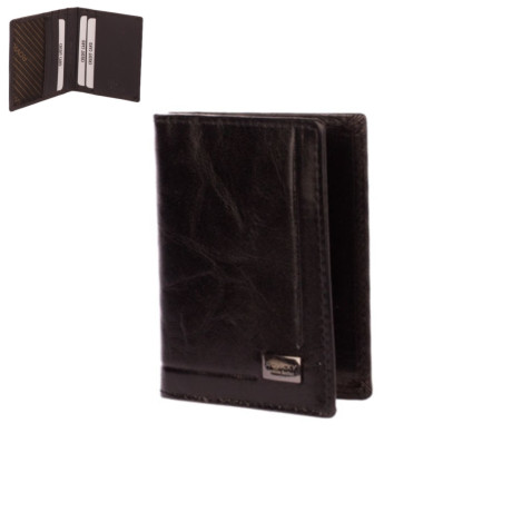 Kožená dokladovka černá