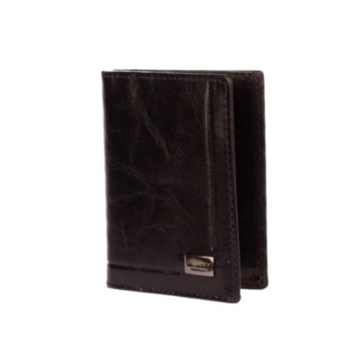 Kožená dokladovka černá