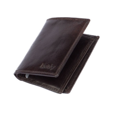 Kožená hnědá pánská peněženka