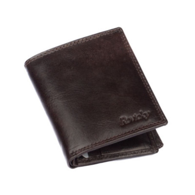 Kožená hnědá pánská peněženka