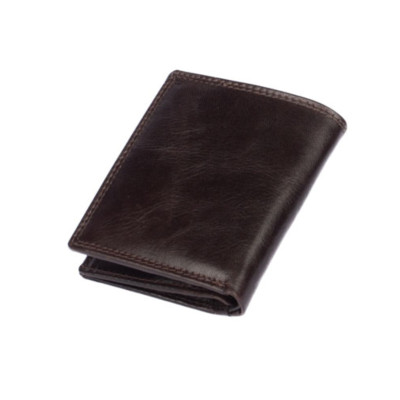 Kožená hnědá pánská peněženka