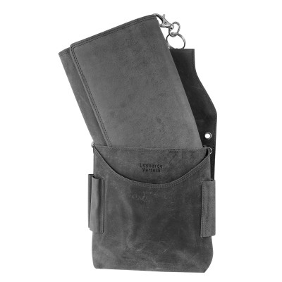 Kožená kasírka s pouzdrem