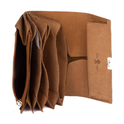 Kožená kasírovací peněženka