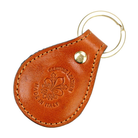 Kožená klíčenka hnědá