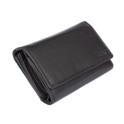 Kožená luxusní černá peněženka