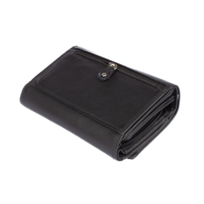 Kožená luxusní černá peněženka
