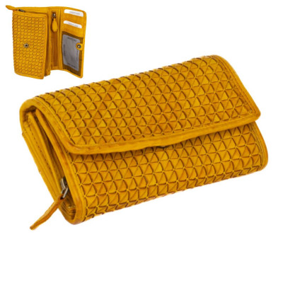 Kožená luxusní peněženka barevná