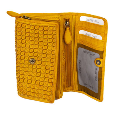 Kožená luxusní peněženka barevná