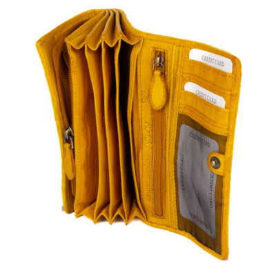 Kožená luxusní peněženka barevná