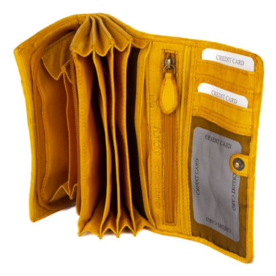 Kožená luxusní peněženka barevná