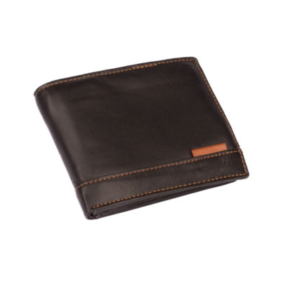 Kožená pánská černá peněženka