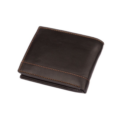 Kožená pánská černá peněženka