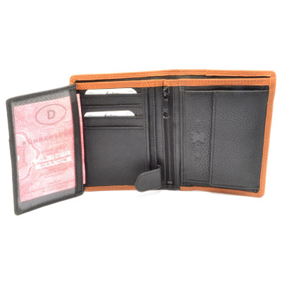 Kožená pánská peněženka černá