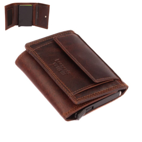 Kožené barevné pouzdro na karty