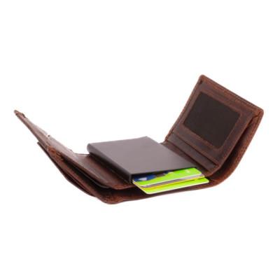 Kožené barevné pouzdro na karty