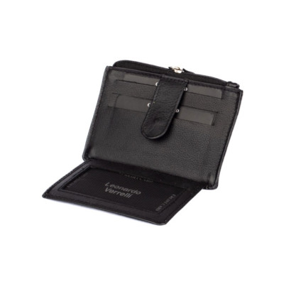 Kožené černé pouzdro na karty