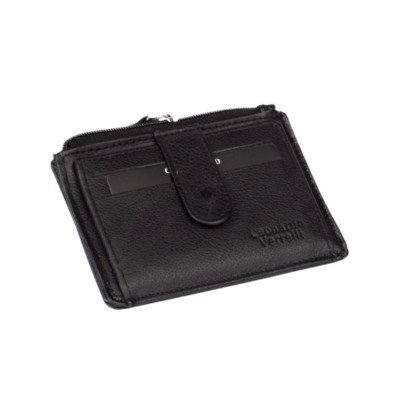 Kožené černé pouzdro na karty