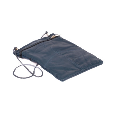 Kožené pouzdro na karty a doklady modré