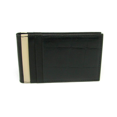 Kožené pouzdro na karty černé