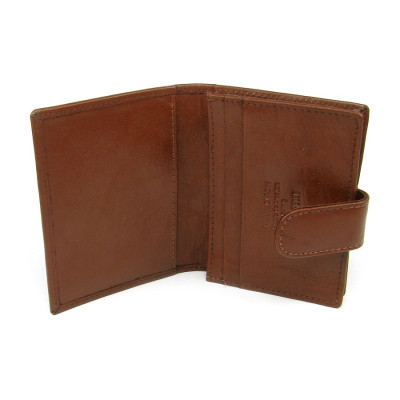 Kožené pouzdro na karty luxusní hnědé