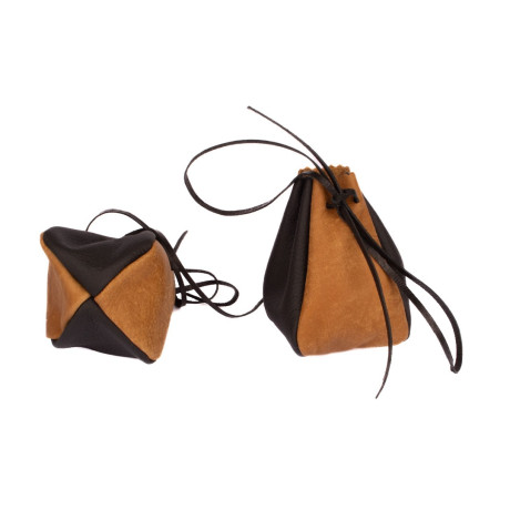 Kožený měšec hnědý