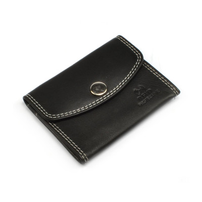 Kožený mincovník černý