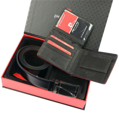 Luxusní dárková pánská sada s páskem 125 cm