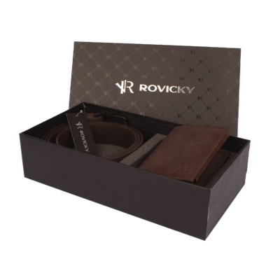 Luxusní dárková sada pánská s páskem 120 cm