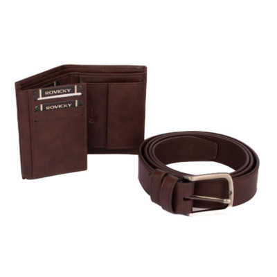 Luxusní dárková sada pánská s páskem 120 cm