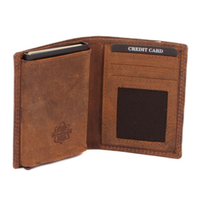 Luxusní kožené velké pouzdro na karty