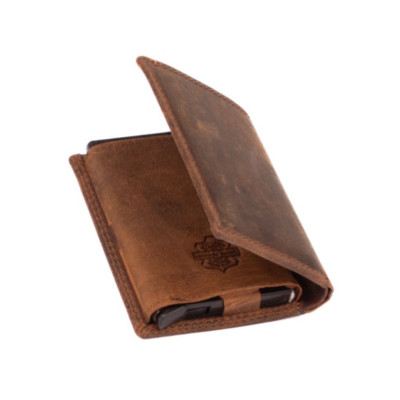 Luxusní kožené velké pouzdro na karty