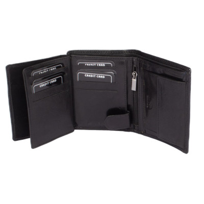 Luxusní pánská černá peněženka
