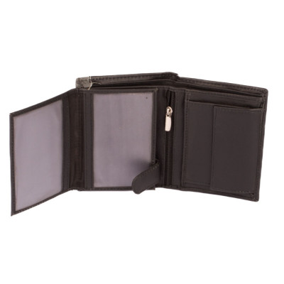 Pánská černá kožená peněženka