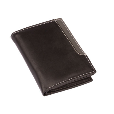 Pánská černá kožená peněženka