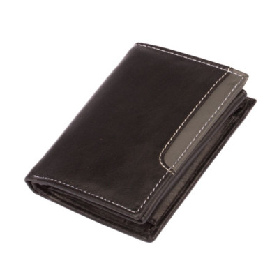 Pánská černá kožená peněženka